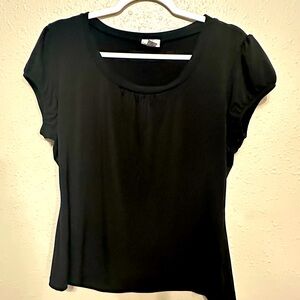 Worthington Black Stretch Shirt: Size XL